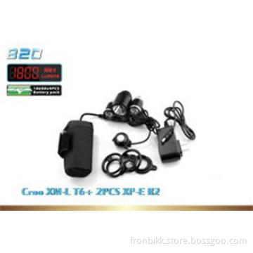 1800 Lumen Front LED bike lights with 1 x CREE XM-L T6 LED